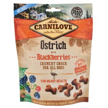 Carnilove Dog Crunchy Snack з м&rsquo;ясом Страуса та Ожиною для собак, 200г 100406/7274 фото