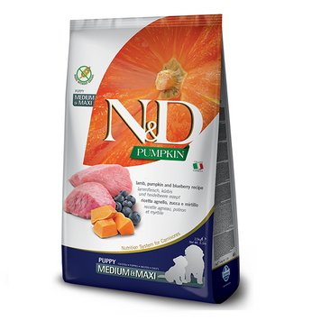 Farmina N&D Dog Grain Free Puppy Medium & Maxi Lamb and Blueberry, 2,5кг 156349 фото