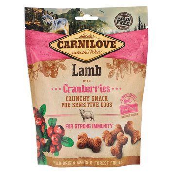 Carnilove Dog Crunchy Snack з Ягням та Журавлиною для собак, 200г 100405/7250 фото