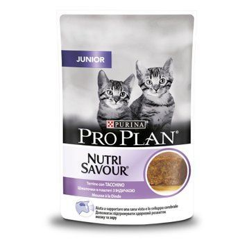 Pro Plan Cat Junior Nutrisavour Turkey - Мус з Індичкою для кошенят, 85г 50864 фото