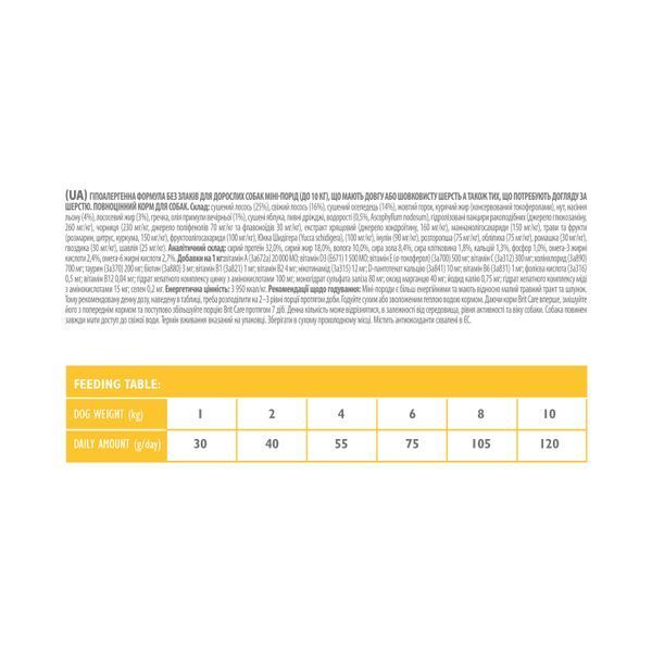 Brit Care Mini Grain Free Hair & Skin, 0,4кг 170783/0237 фото