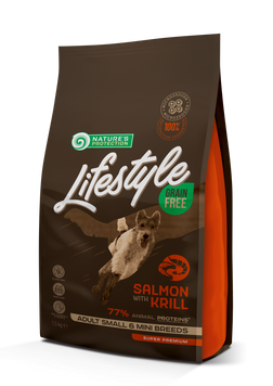 Nature's Protection Lifestyle Grain Free Salmon with Krill Adult Small and Mini Breeds, 1,5кг NPLS45680 фото