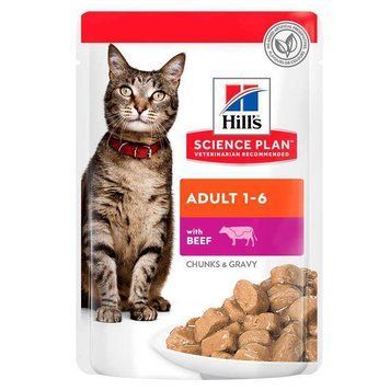 Hill's SP Feline Adult Beef Pouches, 85г 603999 фото