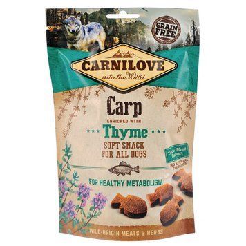 Carnilove Dog Soft Snack з Коропом та Чебрецем для собак, 200г 111374/7335 фото