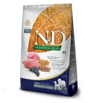 Farmina N&D Dog Low Grain Adult Medium & Maxi Lamb and Blueberry на Вагу 156395_1 фото