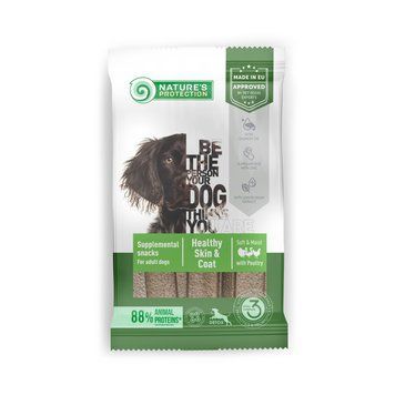 Nature's Protection Dog Snack Healthy Skin & Coat Adult Poultry KIKNPSP47239 фото