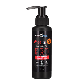 AnimAll VetLine PRO Salmon Oil - Лососева олія для собак та котів, 100 мл 183835 фото