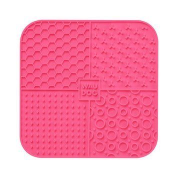 WauDog Silicone Lick Mat - Килимок для злизування, колір: Рожевий, розмір: 19*19*1см 23527 фото