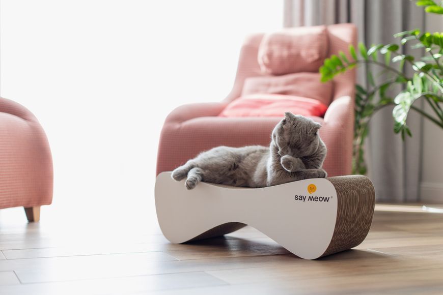 Say Meow Cloud - Кігтеточка картонна для котів, розмір: 61*24*21см 4820290060029 фото