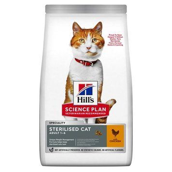Hill's SP Feline Adult Sterilised Chicken, 0,3кг 607270 фото