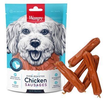 Wanpy Dog Snack Chicken Sausages - сосиски з Куркою для собак, 100г SA-01H фото