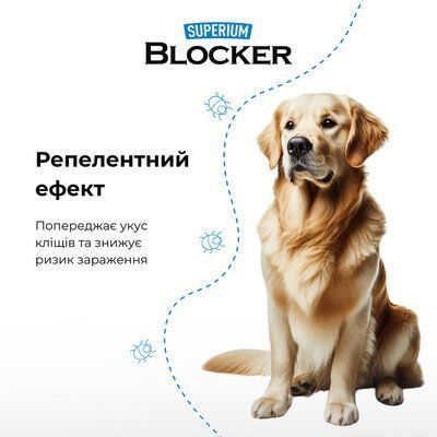 Крупний план нашийника Superium Blocker, 70 см. Купуй зараз та забезпеч надійний захист!