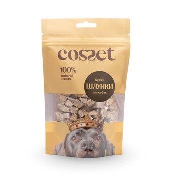 Натуральні ласощі для собак Cosset &mdash; ліофілізовані курячі шлунки, 30 г. 100% натуральна м'ясна винагорода. Купуйте онлайн корисні сублімовані смаколики для вашого улюбленця.