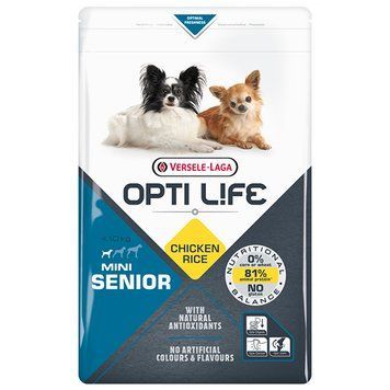 Opti Life Dog Mini Senior Chicken & Rice, 2,5кг 311592 фото