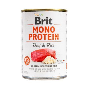 Brit Care Dog Monoprotein Beef and Rice Cans, 400г 100832/100054/9735 фото