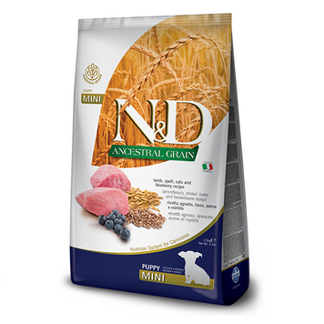 Farmina N&D Dog Low Grain Puppy Mini Lamb and Blueberry, 0,8кг 156372 фото
