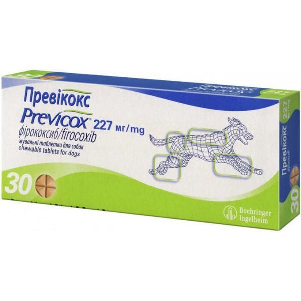 57930_1 фото Таблетка Previcox 227мг для собак, протизапальний засіб