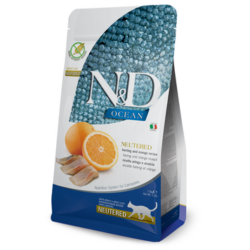 Farmina N&D Cat Grain Free Ocean Neutered Herring and Orange 175580 фото