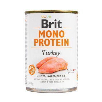 Brit Care Dog Monoprotein Turkey Cans, 400г 100838/100060/9780 фото