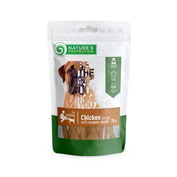 Nature's Protection Dog Snack Chicken Strips With Sesame, 75г SNK46102 фото