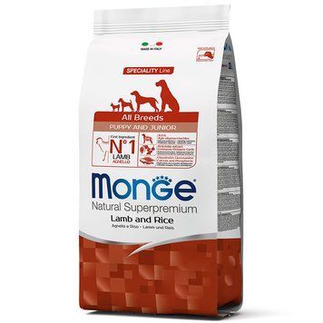 Monge Speciality Line Puppy & Junior All Breeds Lamb and Rice 70011259 фото